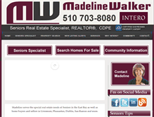 Tablet Screenshot of madelinewalker.com